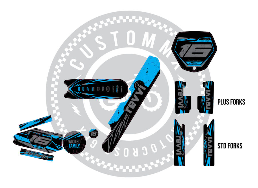 Auckland Cyan Series - Revvi 12" / Revvi 16"  / Revvi 16" Plus models