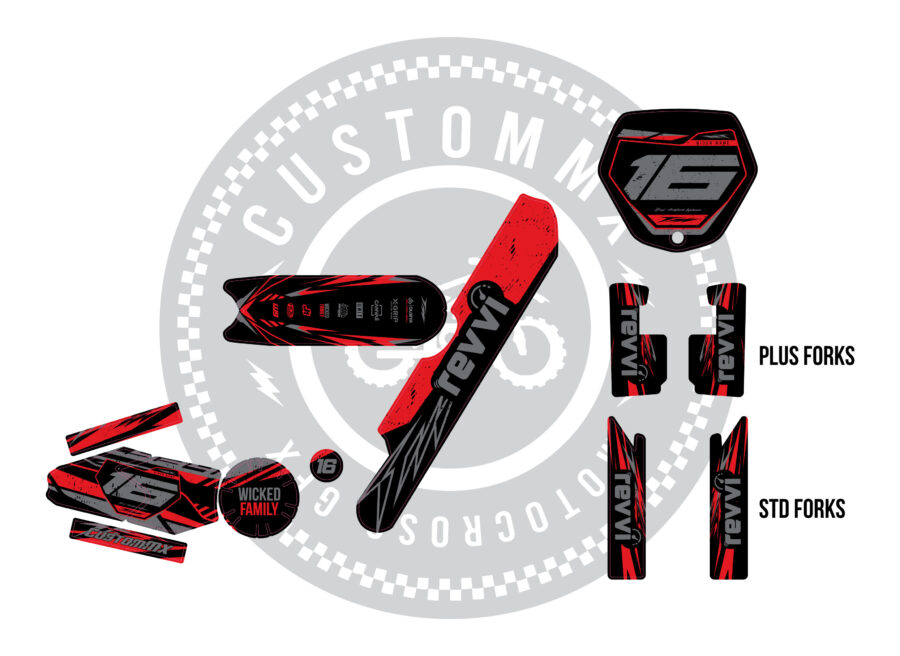 Auckland Red Series - Revvi 12" / Revvi 16"  / Revvi 16" Plus models