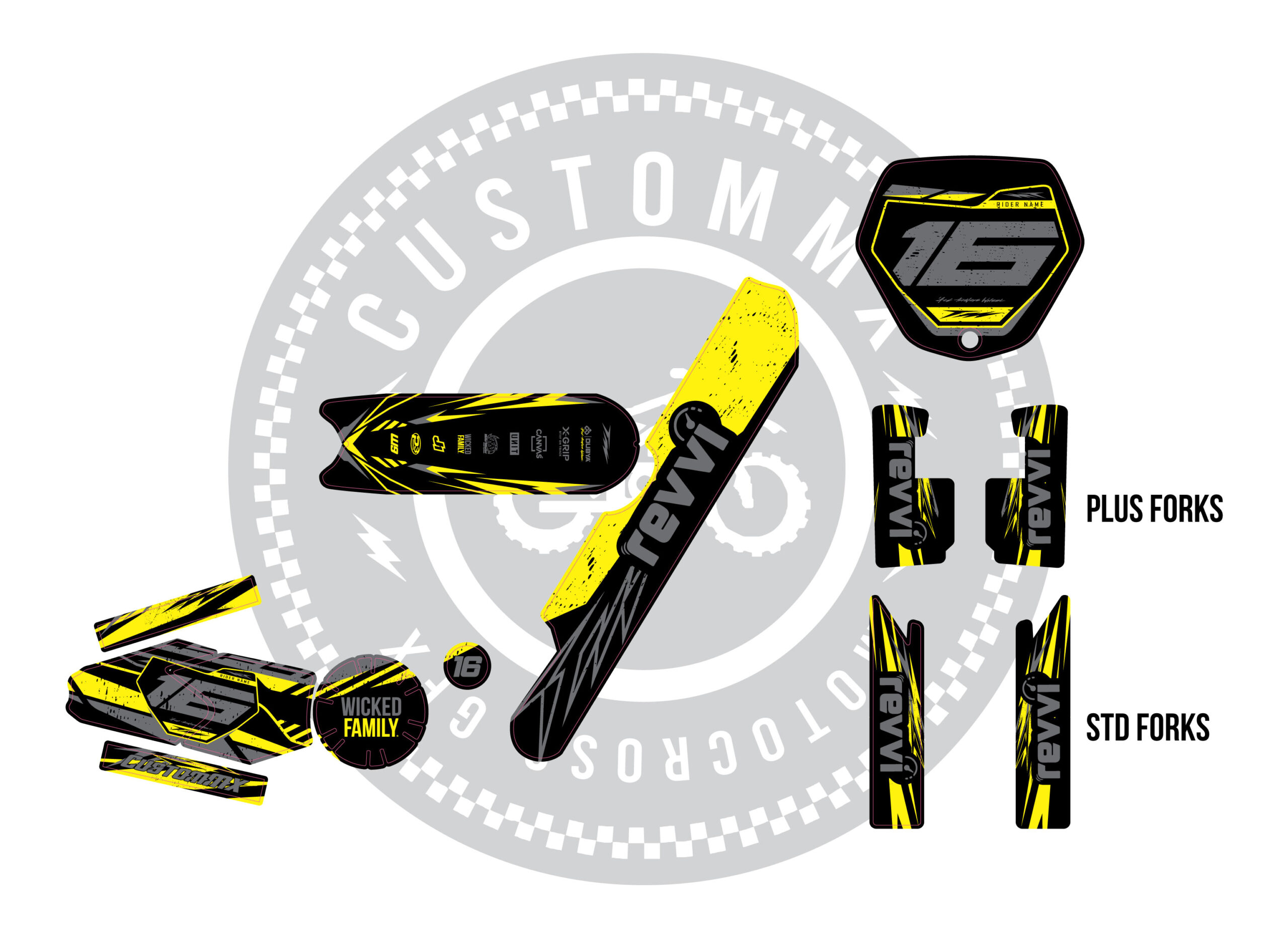 Auckland Yellow Series - Revvi 12" / Revvi 16" / Revvi 16" Plus models