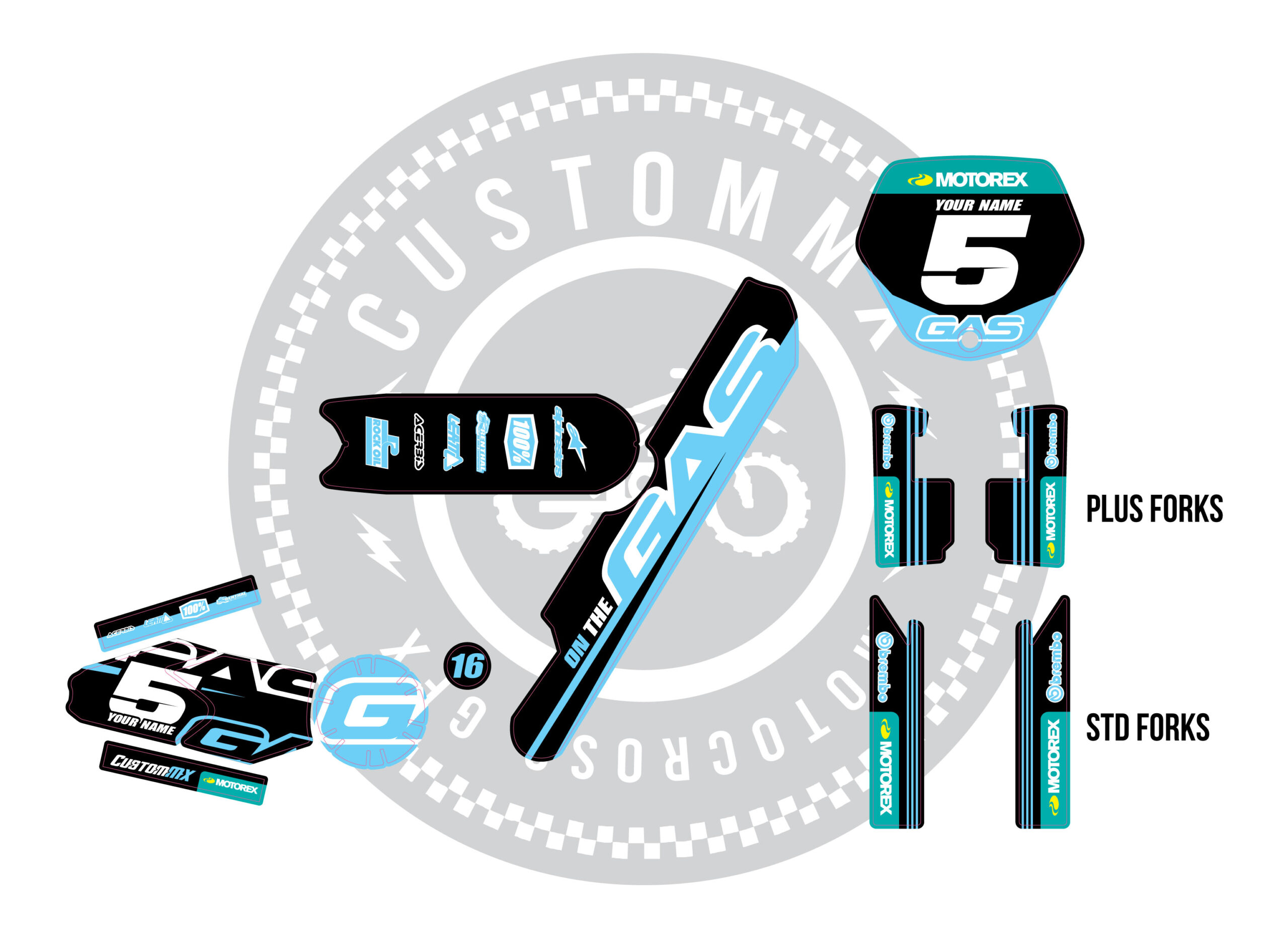 On The Gas Blue Series - Revvi 12" / Revvi 16" / Revvi 16" Plus models