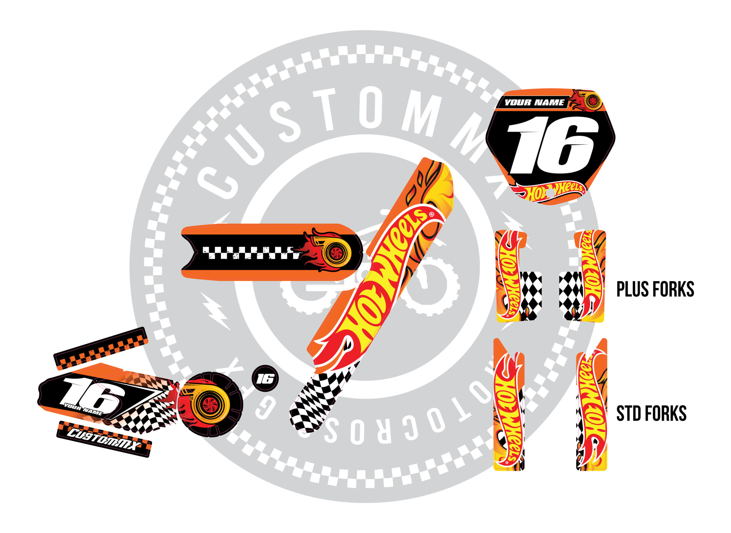 Hot Wheels Orange Series - Revvi 12" / Revvi 16" / Revvi 16" Plus models