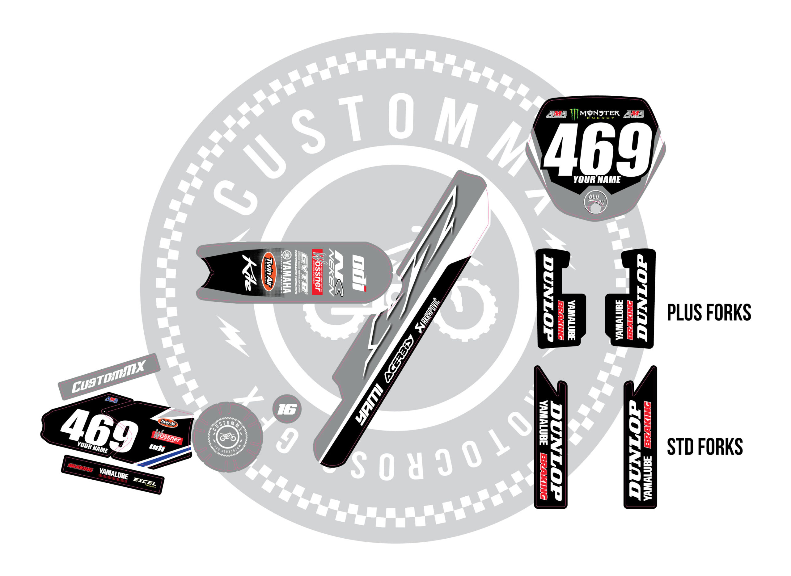 Yam Grey Series - Revvi 12" / Revvi 16" / Revvi 16" Plus models