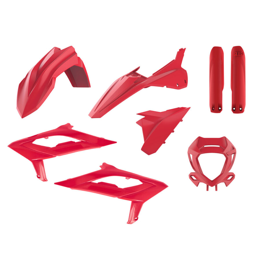 BOX KIT INC FORK GUARDS BETA 125-480RR 2T+4T 23-24 RED