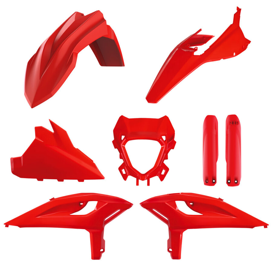 BOX KIT INC FORK GUARDS BETA 125-480RR/X-PRO 25-26 RED  OEM 2026