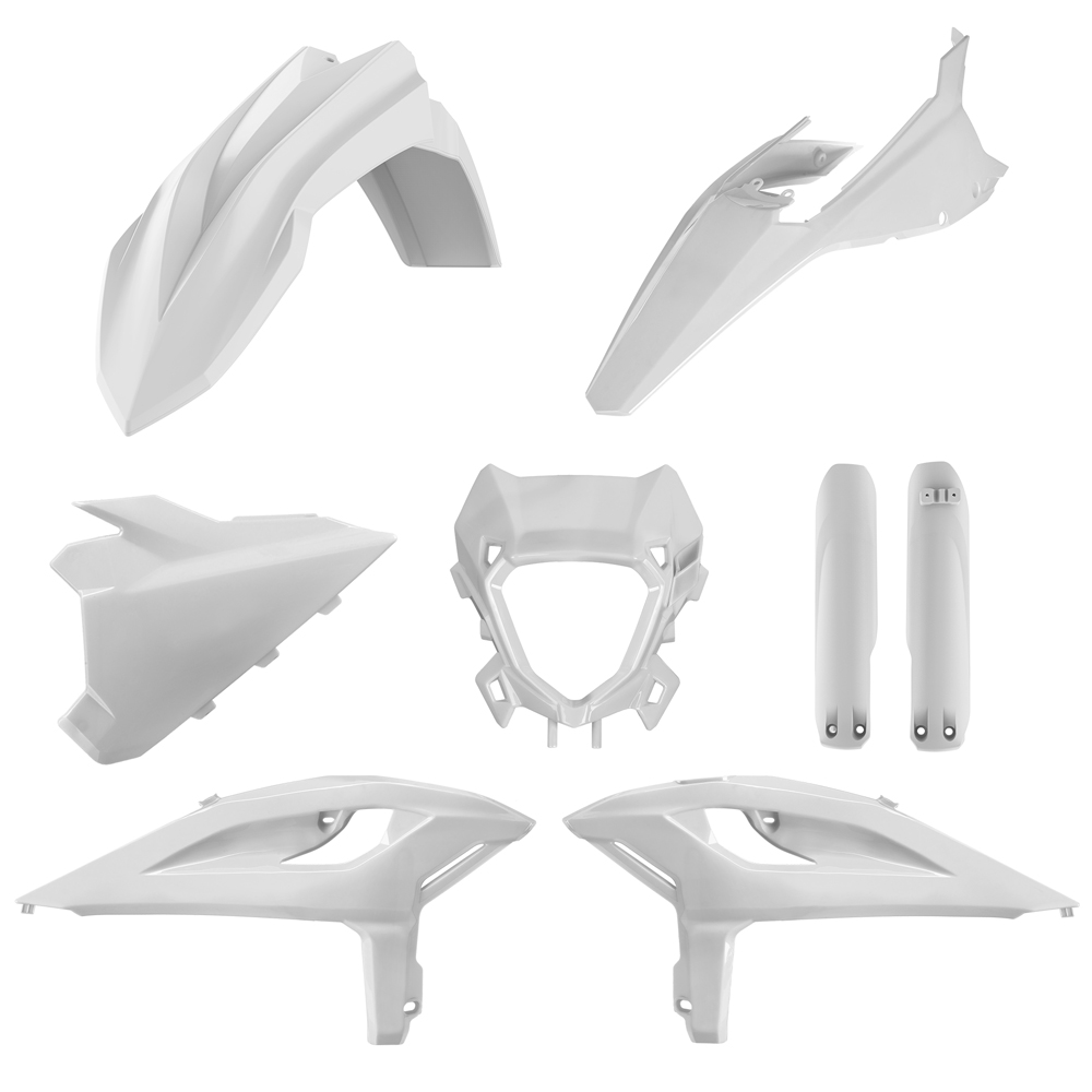 BOX KIT INC FORK GUARDS BETA 125-480RR/X-PRO 25-26 WHITE