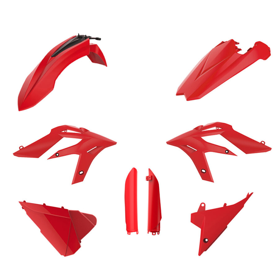 BOX KIT INC FORK GUARDS BETA 250-300 X-TRAINER 15-19 RED OEM18