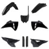 BOX KIT INC FORK GUARDS HONDA CRF250R 2025, CRF450R 2025 BLACK