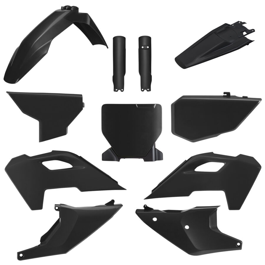 BOX KIT INC FORK GUARDS HUSQVARNA TC/FC 23-24 BLACK