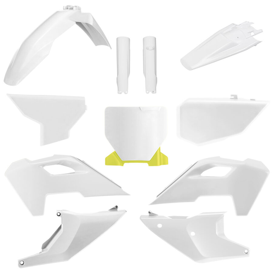 BOX KIT INC FORK GUARDS HUSQVARNA TC/FC 23-24 WHITE