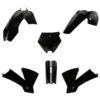 BOX KIT INC FORK GUARDS KTM SX 03-04, EXC/EXC-F 04 BLACK