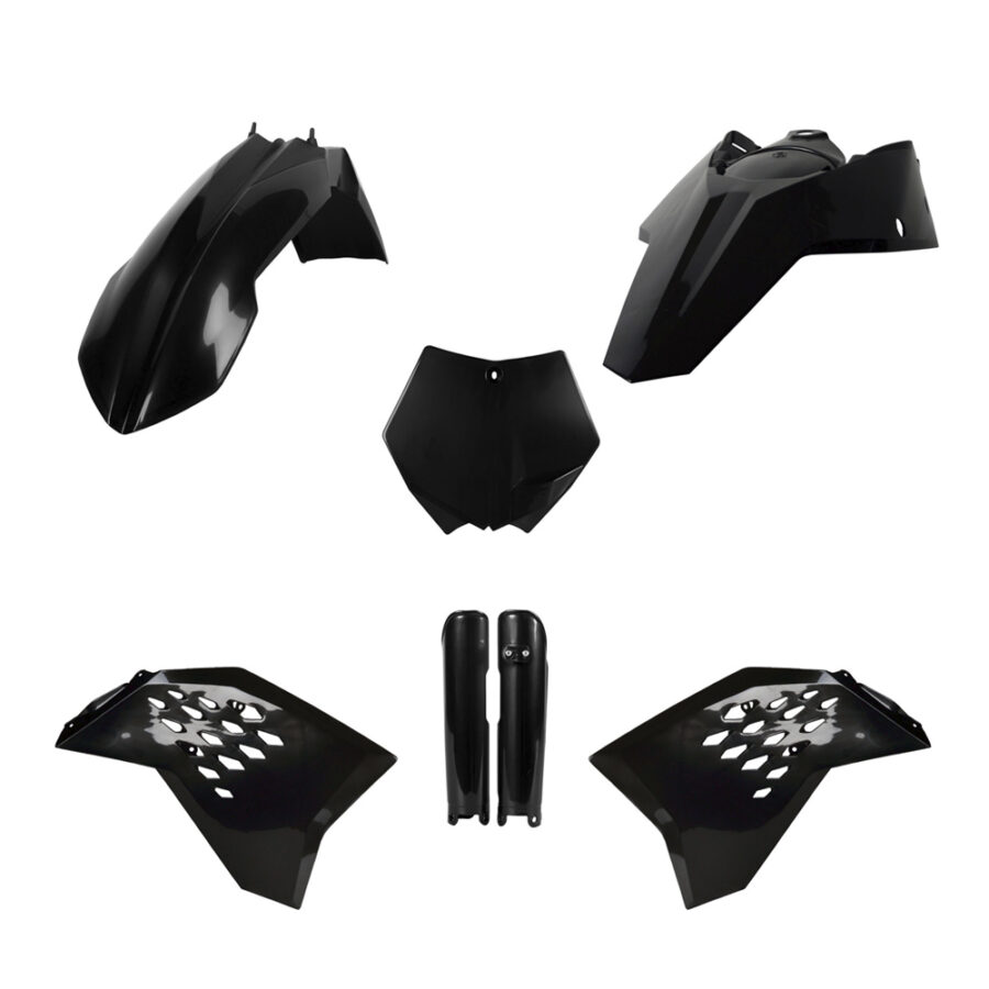 BOX KIT INC FORK GUARDS KTM SX/SX-F 2007 BLACK