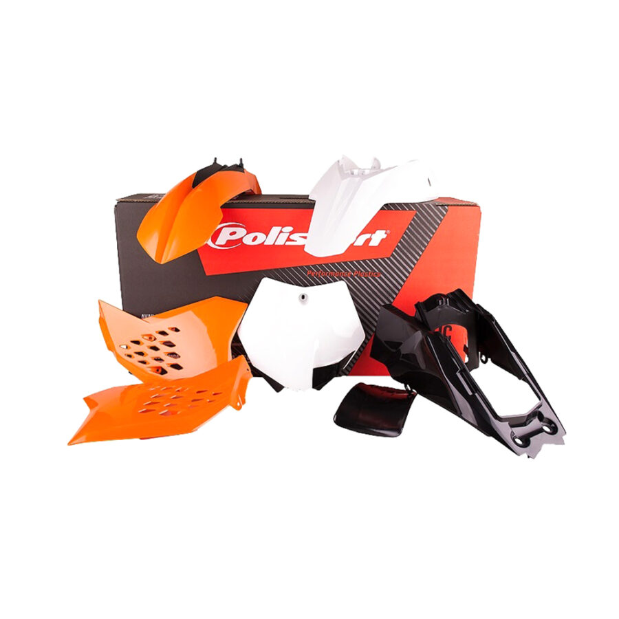 BOX KIT KTM SX65 12-15 ORANGE/WHITE OEM12
