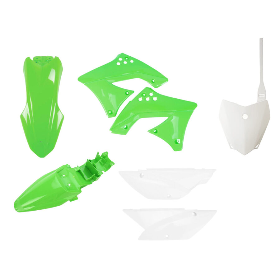 BOX KIT KAWASAKI KLX110 10-24 GREEN/WHITE OEM