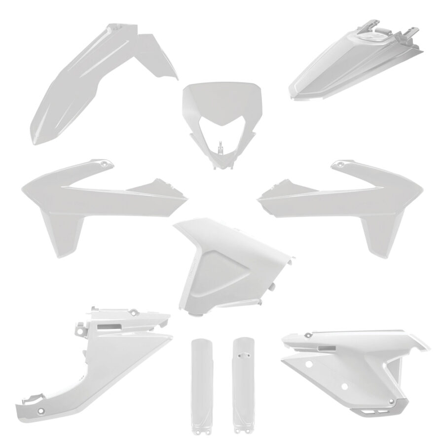 BOX KIT INC FORK GUARDS SHERCO SE-R/SE-F 25-26 WHITE