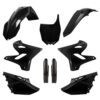 BOX KIT INC FORK GUARDS YAMAHA YZ125/250 15-21 BLACK