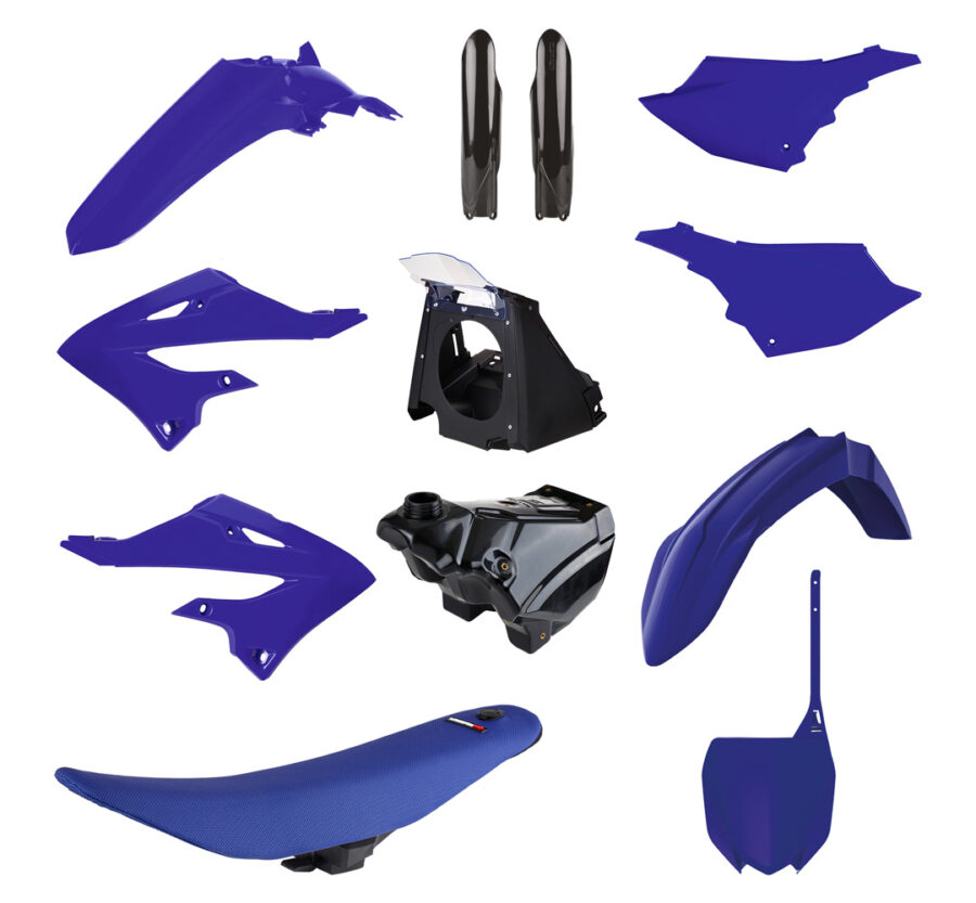 BOX KIT YAMAHA YZ125/250 02-21, RESTYLE KIT 3 INC TANK & SEAT (22-25) OEM