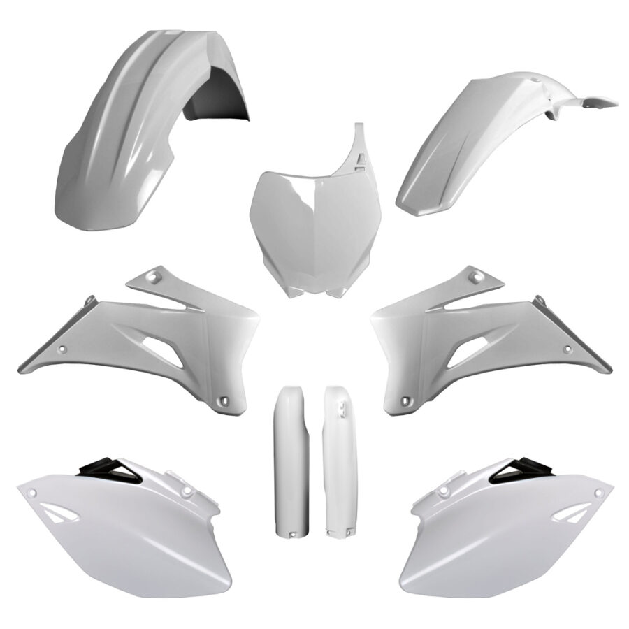 BOX KIT INC FORK GUARDS YAMAHA YZ250F/450F 06-07 WHITE