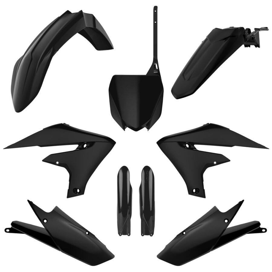 BOX KIT INC FORK GUARDS YAMAHA YZ250F 19-23, YZ450F 18-22, YZ250FX 20-24, YZ450FX 19-23, WRF>24 BLACK