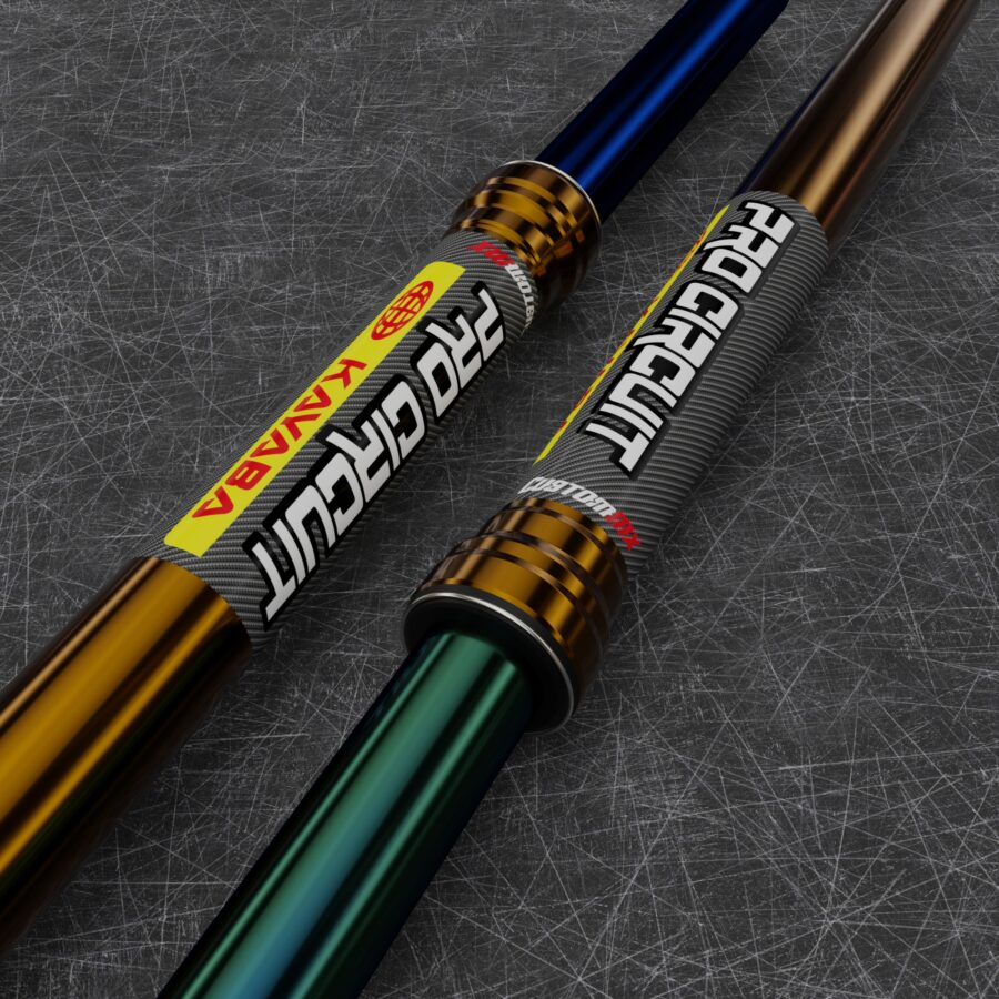 Pro Circuit / Kayaba Upper Fork Decals (Carbon)