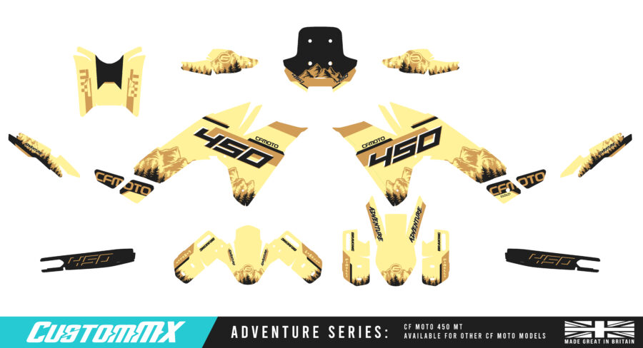 Adventure Series - CF Moto 450 MT Graphic kit