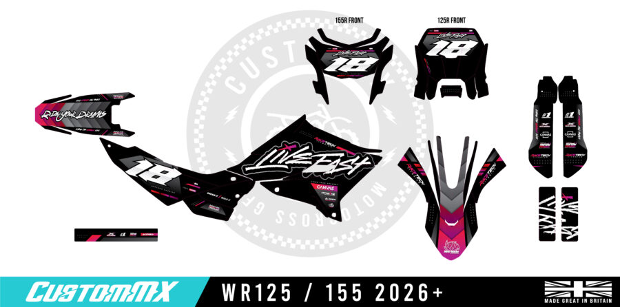 Aberdeen Series - 2026+ Yamaha WR125 / WR155 Graphics kit