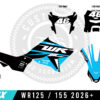 Enrage Cyan Series - 2026+ Yamaha WR125 / WR155 Graphics kit