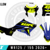 Enrage Fluoro/Blue Series - 2026+ Yamaha WR125 / WR155 Graphics kit