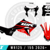 Enrage Red Series - 2026+ Yamaha WR125 / WR155 Graphics kit