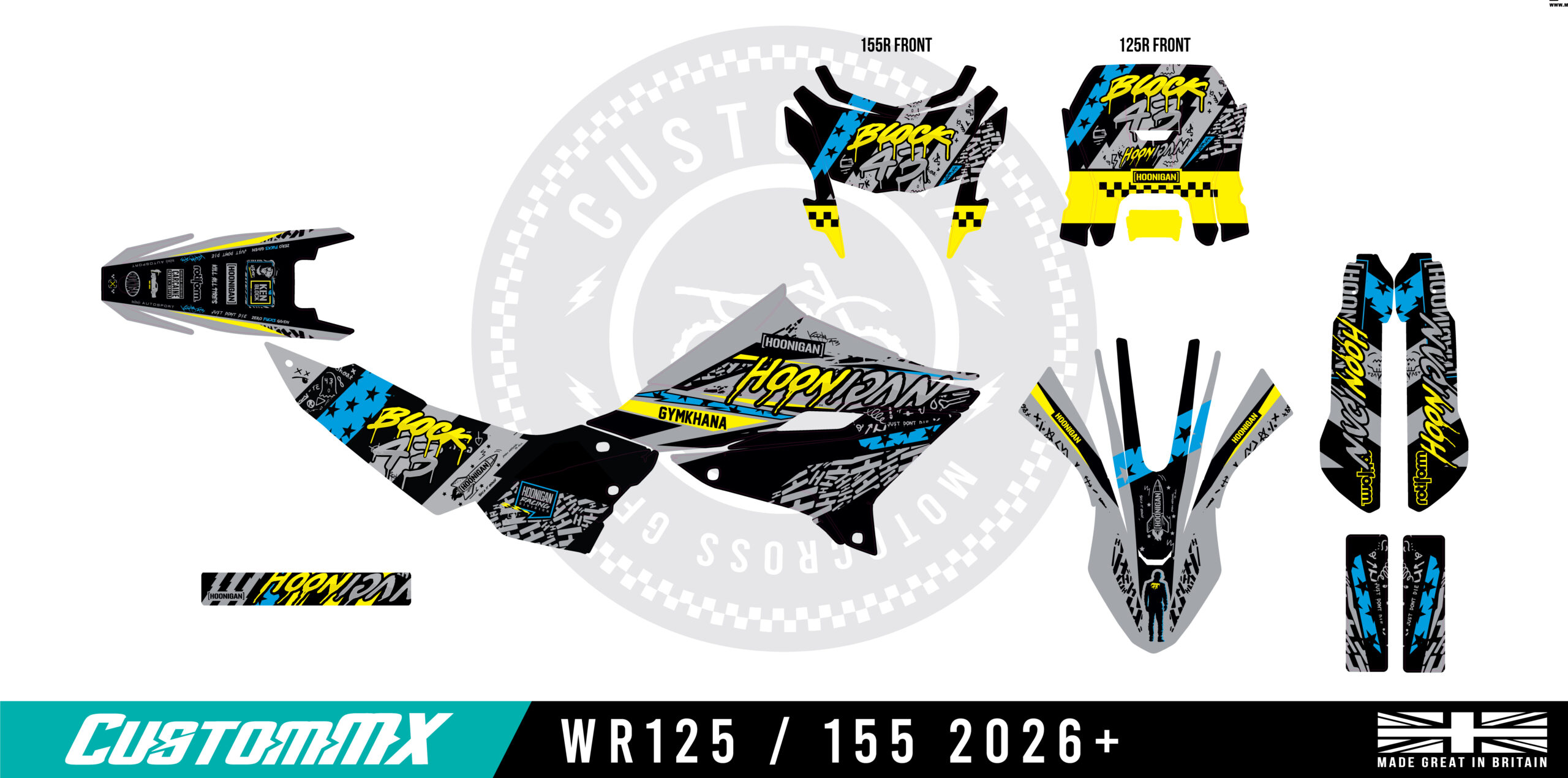 San Fran Series - 2026+ Yamaha WR125 / WR155 Graphics kit