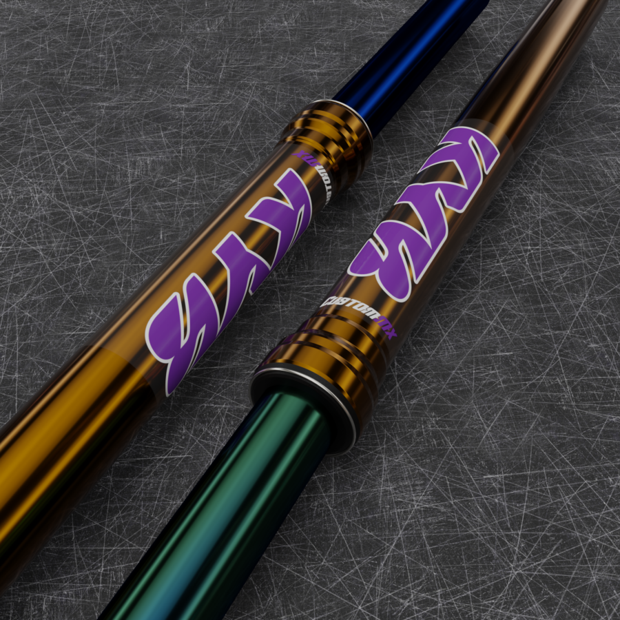 CLEAR: KYB Purple Upper Fork Decals