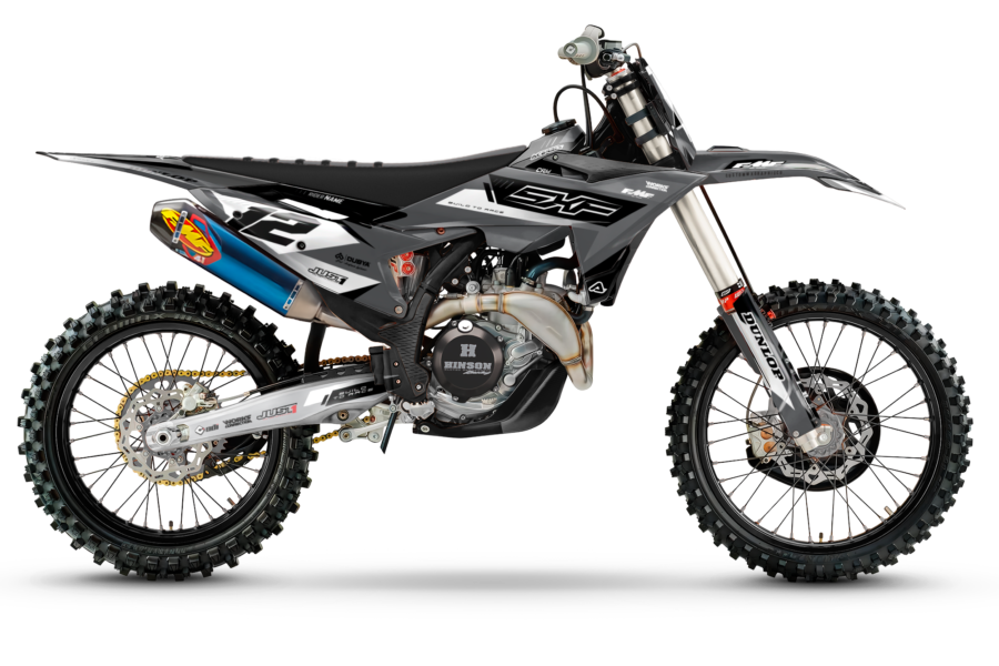Tirana SERIES (Grey) - KTM SX/SXF/EXC/EXC-F Graphics Kit