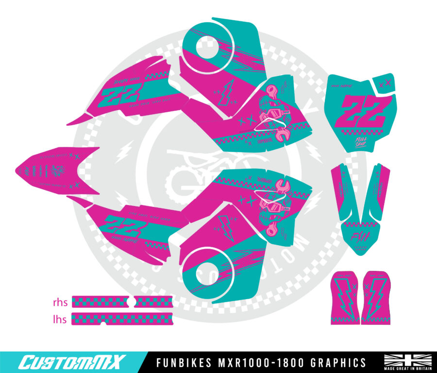 Casablanca (Haze) - Funbikes MXR 1000/1300/1500/1600 Graphics Kit