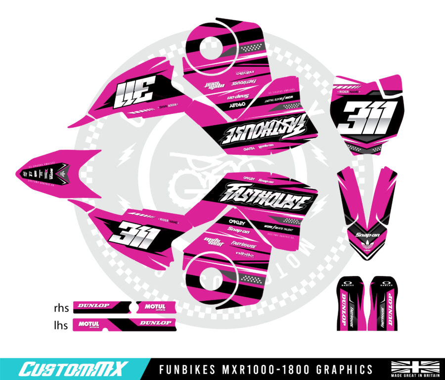 Havana (Magenta) - Funbikes MXR 1000/1300/1500/1600 Graphics Kit