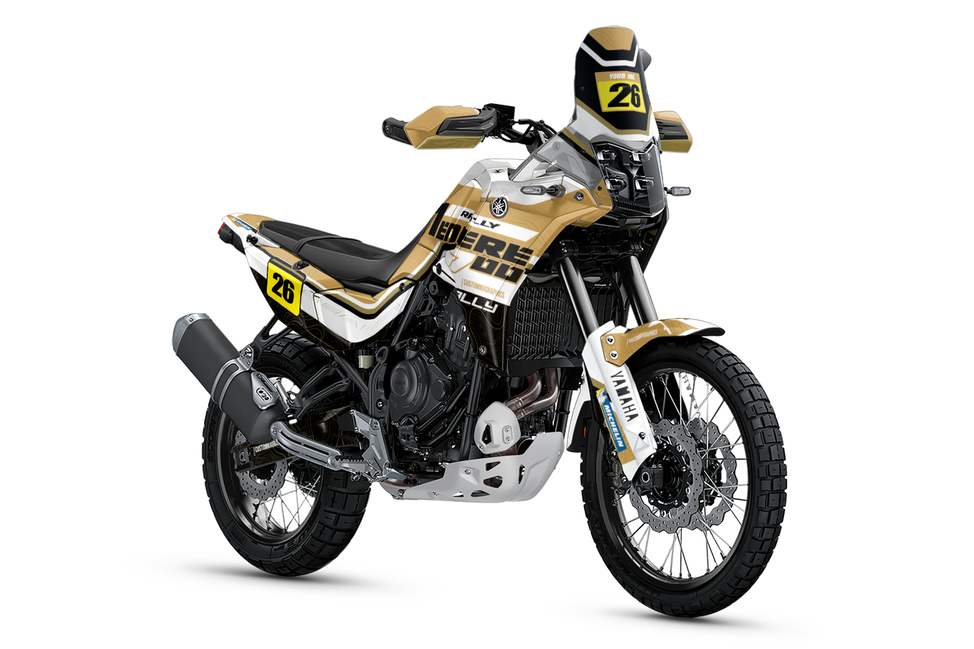 Topography Sand - Yamaha Tenere T7 / T700 Graphic kit (All years) - Image 2