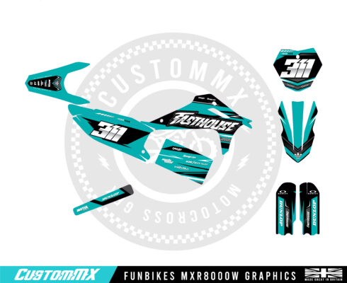 Havana (Teal) Series - Funbikes MXR 8000 Graphics Kit
